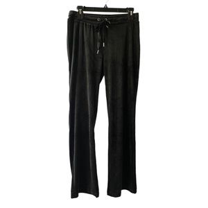 NWOT MessBebe Black Velour Sweatpants Women’s Size Medium